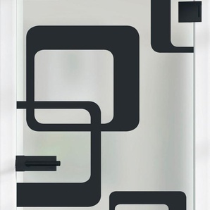 RENOWERK Glastür Eivind, ESG Satinato S76/31 Türen 70,9x197,2 cm Gr. B/H: 70,9 cm x 197,2 cm, Türanschlag DIN rechts, farblos (transparent) Glastüren
