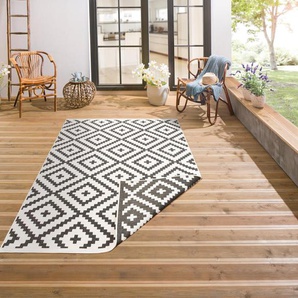Teppich Ronda, my home, rechteckig, Höhe: 5 mm, Sisal-Optik, Flachgewebe, Wendeteppich, geometrisches Design, Boho