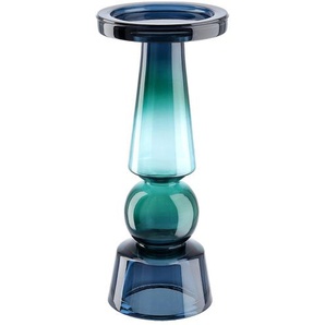 Kerzenhalter - blau - Glas - 26 cm - [11.0] | Möbel Kraft