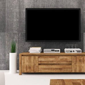 Lowboard TV-Schrank MAISON Eiche massiv 150x43x45 cm