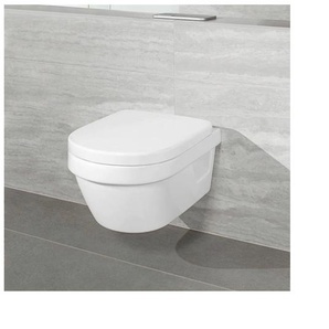 Tiefspül-WC VILLEROY & BOCH Architectura WCs weiß (weiß alpin) WC-Becken inkl. WC-Deckel, mit CeramicPlus