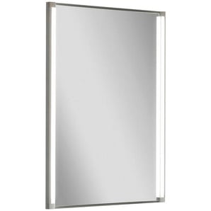 Mid.you Badezimmerspiegel LED-Line , Alu , Glas , rechteckig , F , 42x67x4 cm , feuchtraumgeeignet , Badezimmer, Badezimmerspiegel, Badspiegel