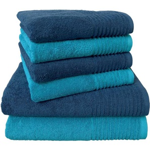 Dyckhoff Handtuch Set »Brillant«, Walkfrottee, (Set, 6-tlg), mit Streifenbordüre