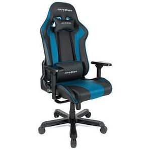 DXRacer Gaming Stuhl K-Serie, OH-KA99-NB blau, schwarz, schwarz Kunstleder