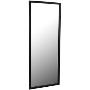 Schwarzer Garderoben Spiegel 60 cm breit die Wandmontage