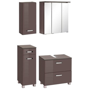 HELD MÖBEL Badmöbel-Set »Ravenna«, (4-St), Hängeschrank, Unterschrank, Spiegelschrank, Waschbeckenunterschrank