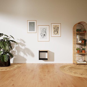Hängeschrank Schwarz - Moderner Wandschrank: Hochwertige Qualität, einzigartiges Design - 41 x 41 x 34 cm, konfigurierbar