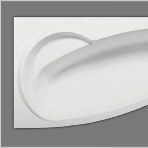 Raumsparbadewanne Acryl rechts, weiß, 158x100cm x43cm