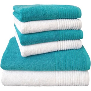 Dyckhoff Handtuch Set »Brillant«, Walkfrottee, (Set, 6-tlg), mit Streifenbordüre