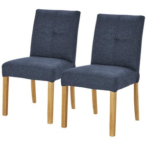 Woodford 2er Set Polsterstuhl  Mako ¦ blau