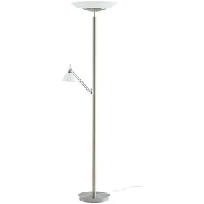 HELL-höllisch gutes Licht LED-Deckenfluter, 2-flammig, Nickel-matt - silber - 182 cm - [45.0] | Möbel Kraft