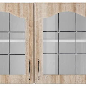 wiho Küchen Glashängeschrank Linz 100 cm breit, mit 2 Glastüren