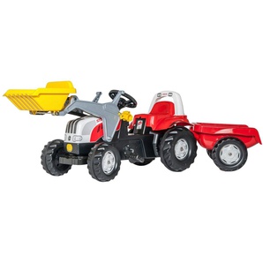 rolly toys® Tretfahrzeug Steyr CVT 6165, Traktor mit Trailer und Lader