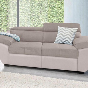 COTTA Polstergarnitur, (Set), Set: bestehend aus 2-Sitzer Sofa und Hocker, frei im Raum stellbar