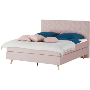 SKAGEN BEDS Boxspringbett  Weave ¦ rosa/pink