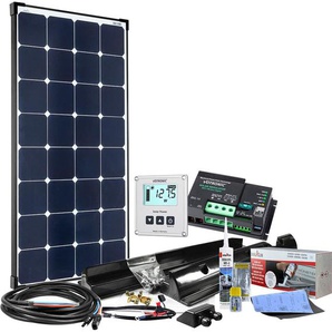Solaranlage 120W 12V MPPT Wohnmobil Komplettset EBL-Option Solarmodule High-End Solarmodul schwarz Solartechnik