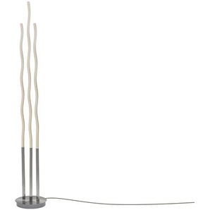 Paul Neuhaus LED-Stehleuchte, 3-flammig, Nickel matt - silber - 150 cm - [24.0] | Möbel Kraft