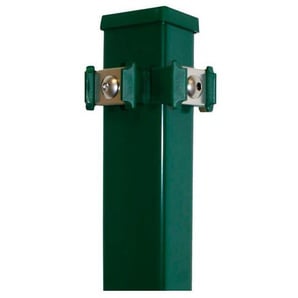KRAUS Zaunpfosten Modell P mit Edelstahlplättchen Zaunpfosten 4x6x200 cm, für Höhe 143 cm grün Zaunpfosten