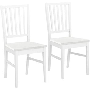 4-Fußstuhl HOME AFFAIRE Ruanda Stühle B/H/T: 44 cm x 92 cm x 50 cm, 2 St., weiß Stühle, Sessel und Sitzbänke Stühle im 2er, 4er oder 6er-Set