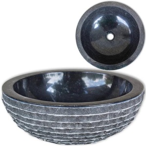 Waschbecken Marmor 40 cm Schwarz