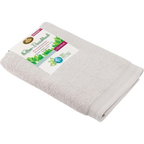 Badetuch GÖZZE Uni Recycelt Handtücher Gr. B/L: 70 cm x 140 cm (1 St.), silberfarben Handtücher Badetücher Uni Farben, 100% recycelten Materialien