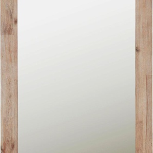 Spiegel GUTMANN FACTORY Gr. B/H/T: 130 cm x 70 cm x 2,5 cm, weiß (weiß, natur) Spiegel passend zur Serie Tulsa
