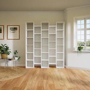 Aktenregal Weiß - Flexibles Büroregal: Hochwertige Qualität, einzigartiges Design - 195 x 233 x 47 cm, konfigurierbar