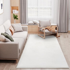 Homcom Teppich Weiß 160 x 230 x 3,5 cm