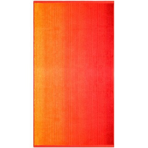 Badetuch DYCKHOFF Colori Handtücher Gr. B/L: 70 cm x 140 cm (1 St.), rot Handtücher Badetücher mit Farbverlauf
