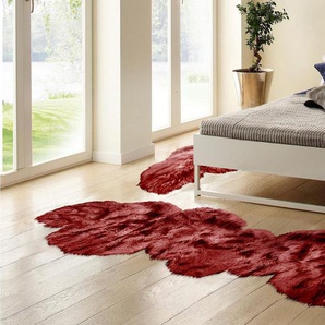 Bettumrandung Valeria my home, Höhe 60 mm, Kunstfell, Teppiche fürs Schlafzimmer, Ankleidezimmer, Wolken-Form