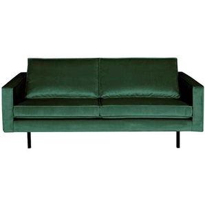 Samt Couch im Retrostil Grün