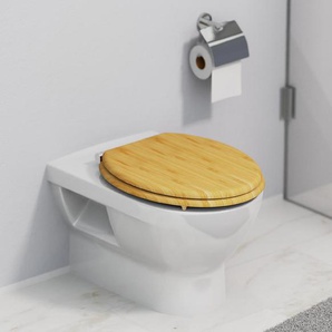 Schütte WC-Sitz »Bambus« mit Absenkautomatik - naturfarben -