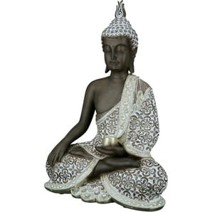 GILDE Buddhafigur »Buddha Mangala braun-weiß« (1 St)