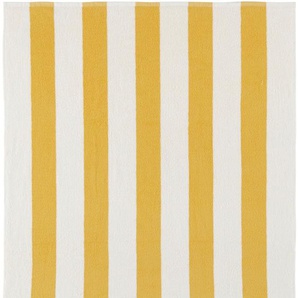 Strandtuch LEGER HOME BY LENA GERCKE Lija Handtücher Gr. B/L: 100 cm x 180 cm (1 St.), gelb Handtücher Badetücher Handtuch mit modernen Streifen, Strandhandtuch aus 100% Baumwolle