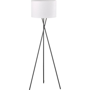 Stehlampe FISCHER & HONSEL Wotan Lampen Gr. 3 flammig, Ø 68 cm Höhe: 160 cm, 1 St., braun (sand schwarz) Standleuchte Stehlampe Stehleuchten