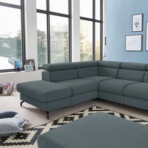 COTTA Polstergarnitur Komaris I, (Set), Set: bestehend aus Ecksofa und Hocker, frei im Raum stellbar