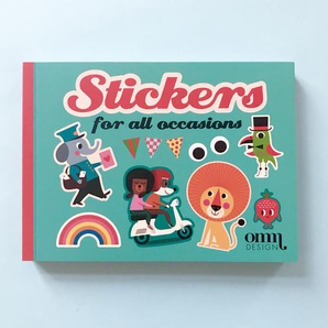 Stickerbuch mit 50 Seiten und Hunderten Stickern, von Ingela P. Arrhenius für OMM Design
