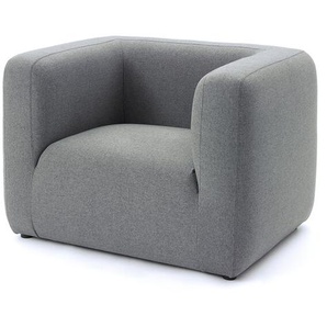 Sessel Baltimore grau, 65x94x78 cm