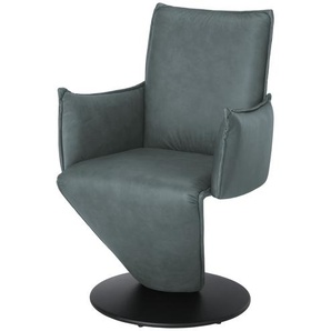 Leder-Drehstuhl  Drive ¦ blau