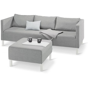 Lounge-Sofa mit Sunbrella®-Stoff - weiß -
