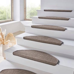 Stufenmatte, halbrund, 8 mm Höhe B: 65 cm, mm, 15 St. grau Stufenmatte Stufenmatten Teppiche