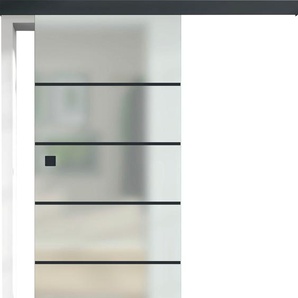RENOWERK Glasschiebetür Toja, ESG Satinato S76/16 Türen 94,0x206,0 cm Gr. B/H: 94 cm x 206 cm, farblos (transparent) Glastüren