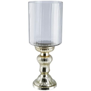 Windlicht - gold - Glas - 40 cm - [15.0] | Möbel Kraft