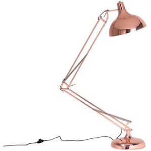 Stehlampe Kupfer Metall 175 cm höhenverstellbar mit Schirm in Trichterform langes Kabel mit Schalter Modernes Design