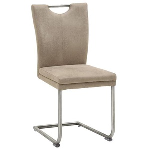 Schwingstuhl Top Chairs in natur, Gestell Edelstahl gebürstet