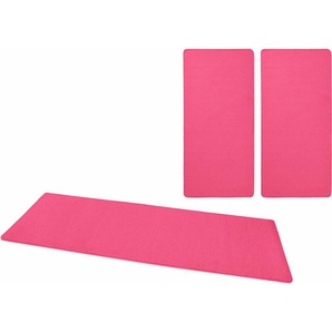 Bettumrandung Fancy HANSE Home, Höhe 7 mm, Unifarben, Bettvorleger, 3-teiliges Läufer-Set fürs Schlafzimmer