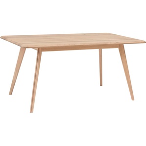 Home affaire Esstisch Infinity, aus schönem Massivholz, hochwertiges Design, in unterschiedlichen Tischbreiten erhältlich B/H/T: 180 cm x 75 90 beige Esstische rechteckig Tische