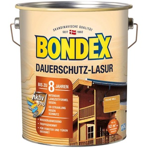 Bondex Holzschutzlasur DAUERSCHUTZ-LASUR, Ebenholz, 0,75 Liter Inhalt 4 l eiche hell Holzfarben Lasuren Farben Lacke Bauen Renovieren