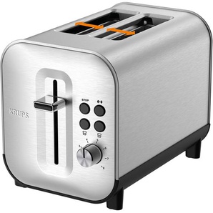 KRUPS Toaster KH682D Excellence berührungsempfindliche Tasten, Anhebevorrichtung, 8 Bräunungsstufen silberfarben (edelstahlfarben) Toaster
