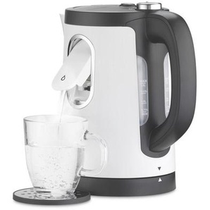 Trisa Electronics Wasserkocher , Weiß , Kunststoff , 1.5 L , 360°-Sockel, Anti-Rutsch-Füße, ergonomischer Griff , Kaffee & Tee, Tee- & Kaffeezubereitung, Wasserkocher